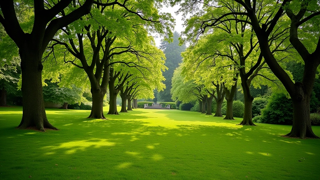 Wicklow estate garden with mature trees